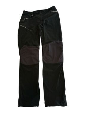 QUECHUA DECATHLON MENS HIKING PANTS DOUBLE KNEE ZIP POCKETS ANKLE TIES W 32 L 31